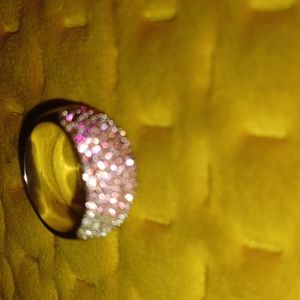 Avon silver pink ring 💍
